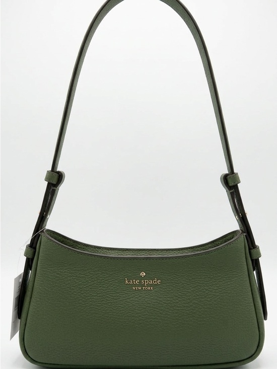 kate spade Handbags - kate spade Olive Green Pebbled Leather Shoulder Bag with Gold Logo